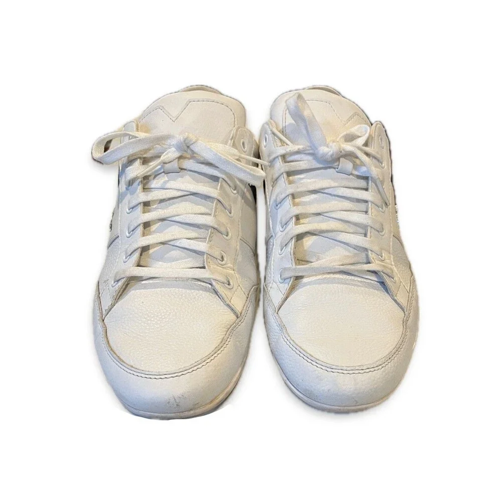 Lacoste Chaymon Men's White Leather Sneakers - Size 13